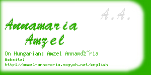 annamaria amzel business card
